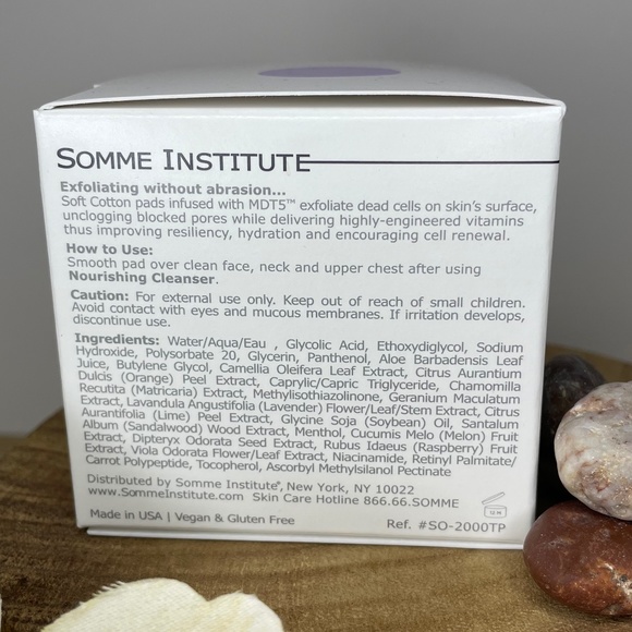 NEW! SOMME INSTITUTE Transport exfoliating glycolic acid pads 50 count skincare - Picture 5 of 9